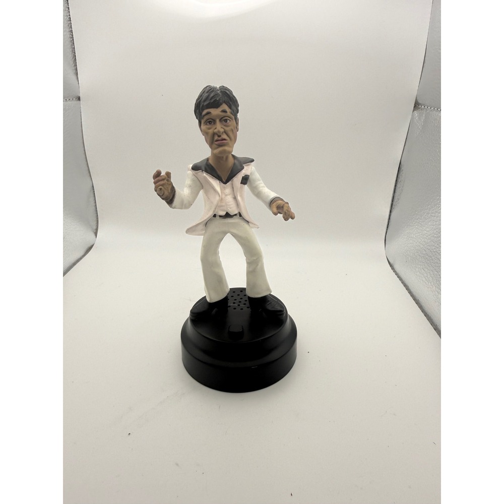 Scarface Tony Montana Bobblehead Talking Figure Al Pacino White Suit 7 Inch